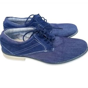STEVE MADDEN Stoker Denim & Suede Oxford Lace-up Shoes Size 7
